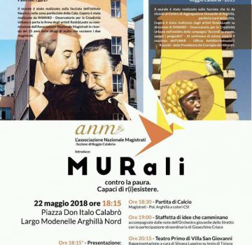 “MurAli …Capaci di r(i)esistere” – Esibizione per la commemorazione della strage di Capaci organizzata da ANM di Reggio Calabria